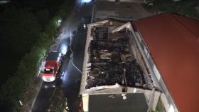 Feuer In Gleistal Agrar In Golmsdorf Bei Jena 00065